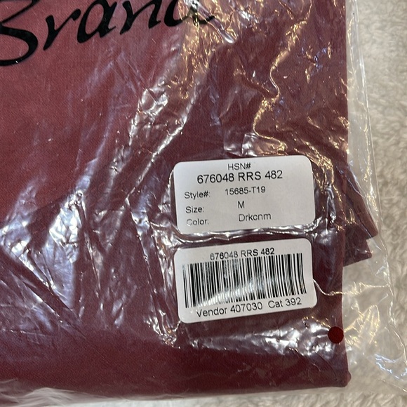 Slinky Brand Luxe Crepe 3/4 Flounce Slv Tunic - Picture 10 of 10